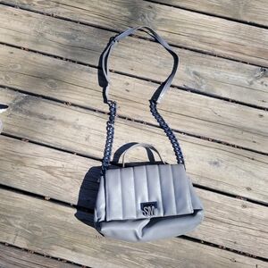 Steve Madden Gray Quilted Shoulder Bag